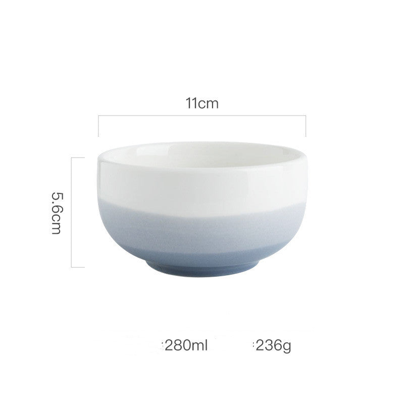 Modern Simple Ceramic Household Wash And Ink Gradual Color Soup Bowl - Mylovelyhomedecor - Home decor