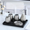 Handmade Vintage Brushed Ceramic Bathroom Five-piece Set - Mylovelyhomedecor - Home decor