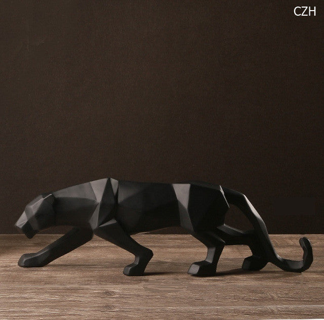 Modern Abstract Black Panther Sculpture - Mylovelyhomedecor - Home decor