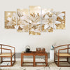 Golden Lily Pentatych - Mylovelyhomedecor - Home decor
