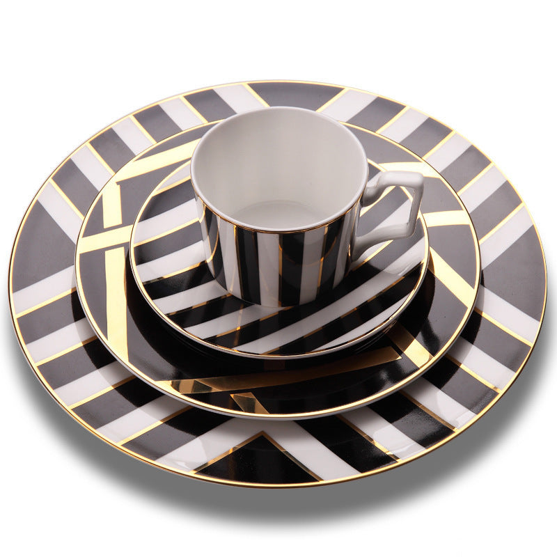 Restaurant pastry plate cutlery set