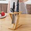 Bamboo cross kitchen knife holder - Mylovelyhomedecor - Home decor