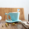 Creative Heart-Shaped Couple Cups A Pair Of European Coffee Cup Set - Mylovelyhomedecor - Home decor