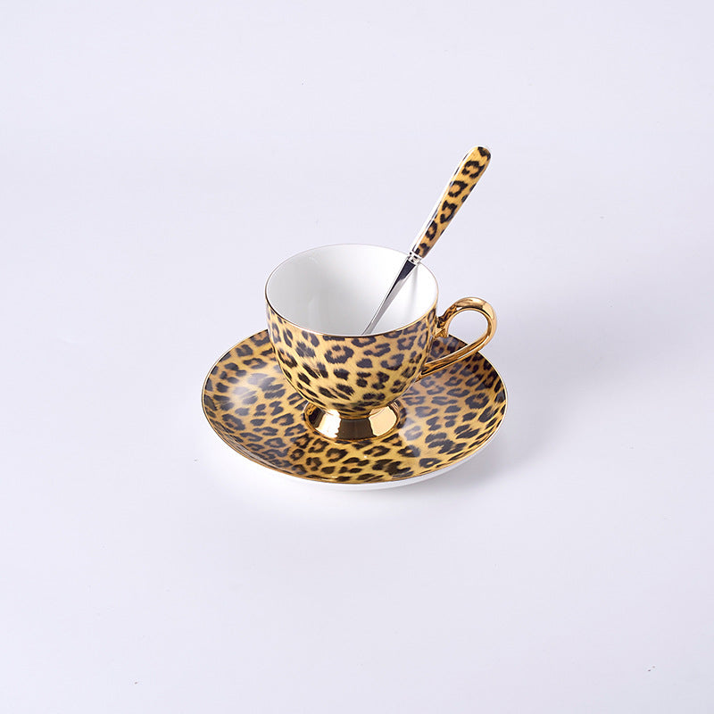 Porcelain Coffee Mugs and coffee cups Dinner Plate Sets Bone China Tableware Drinkware Leopard Luxury Designs New Arrival - Mylovelyhomedecor - Home decor