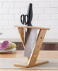 Bamboo cross kitchen knife holder - Mylovelyhomedecor - Home decor