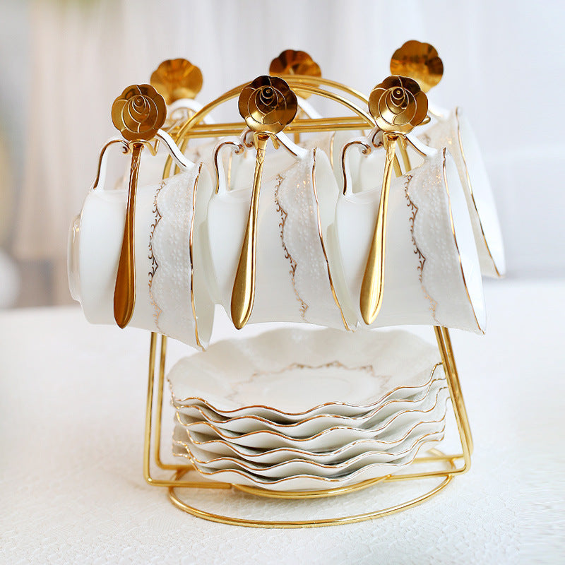 Ceramic British Flowering Tea Cup Set