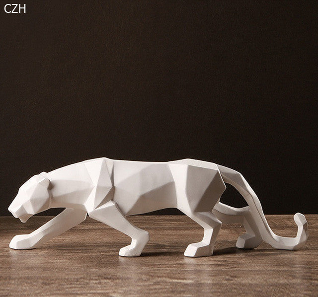 Modern Abstract Black Panther Sculpture - Mylovelyhomedecor - Home decor