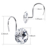 Transparent Rhinestone Shower Curtain Hook Curtain Hook Bathroom Supplies - Mylovelyhomedecor - Home decor