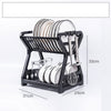 Kitchen Household Double-layer Dishes And Plastic Draining Multifunctional Floor Rack - Mylovelyhomedecor - Home decor