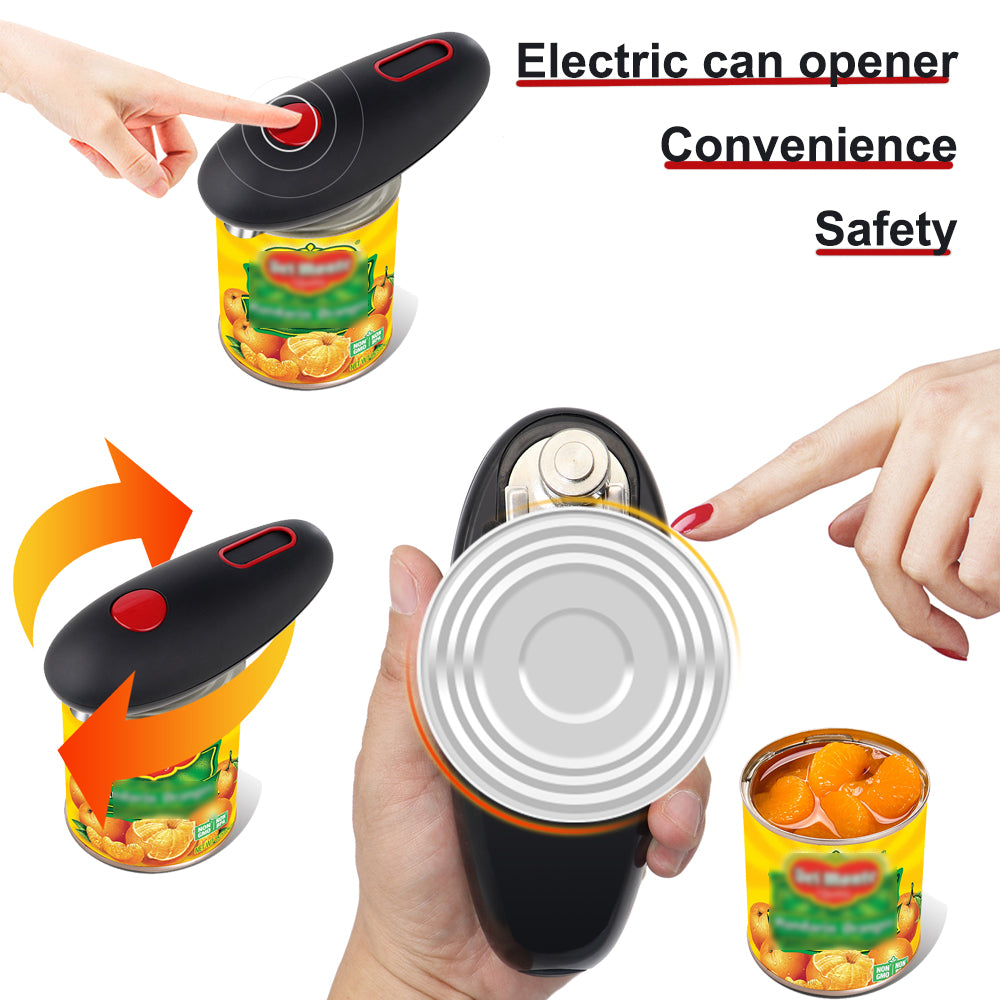 Electric Can Opener Automatic Bottle Opener Cordless One Tin Touch Edges Handheld Jar Openers Kitchen Bar Tool Gadgets - Mylovelyhomedecor - Home decor