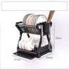 Kitchen Household Double-layer Dishes And Plastic Draining Multifunctional Floor Rack - Mylovelyhomedecor - Home decor