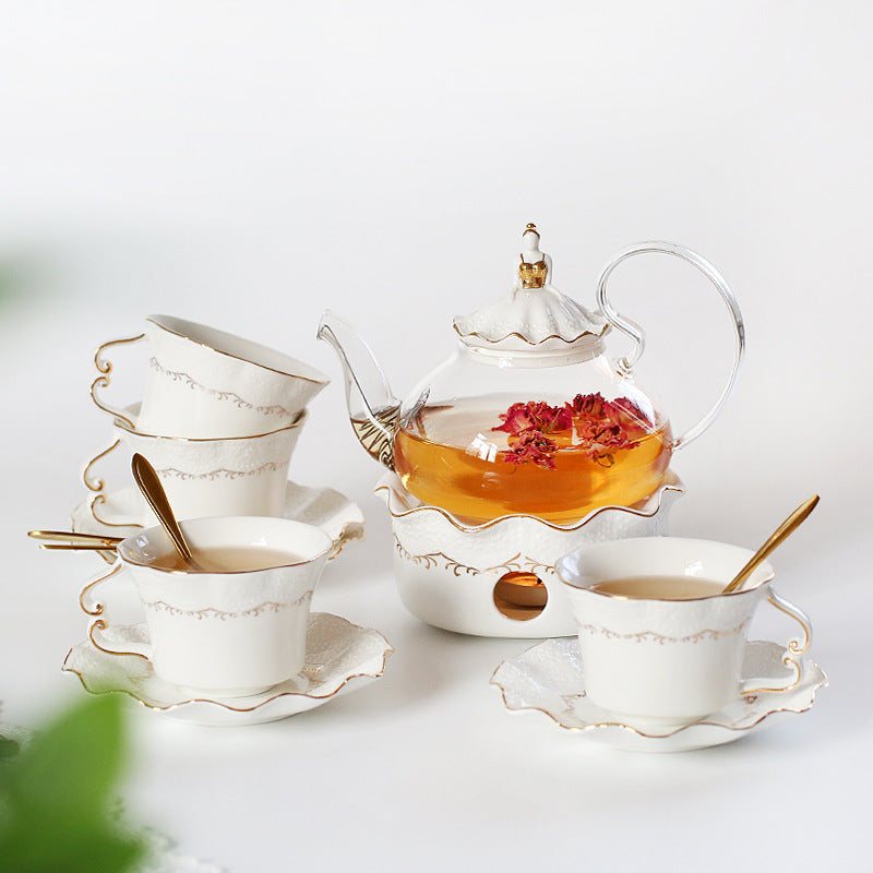 Ceramic British Flowering Tea Cup Set