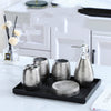 Handmade Vintage Brushed Ceramic Bathroom Five-piece Set - Mylovelyhomedecor - Home decor