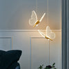 Long Line Modern Minimalist Bedroom Butterfly Bedside Chandelier Lamp - Mylovelyhomedecor - Home decor