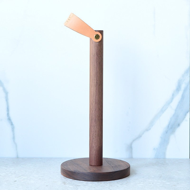 Fashionable Solid Wood Creative Vertical Punch-free Kitchen Paper Towel Roll Holder - Mylovelyhomedecor - Home decor