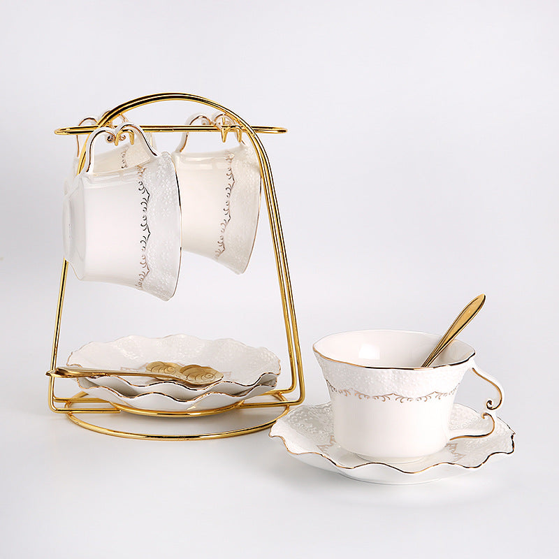 Ceramic British Flowering Tea Cup Set