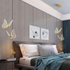 Long Line Modern Minimalist Bedroom Butterfly Bedside Chandelier Lamp - Mylovelyhomedecor - Home decor