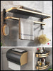 Space Aluminum Bathroom Shelf Wall Hanging Towel Rack - Mylovelyhomedecor - Home decor