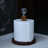 Fashionable Solid Wood Creative Vertical Punch-free Kitchen Paper Towel Roll Holder - Mylovelyhomedecor - Home decor