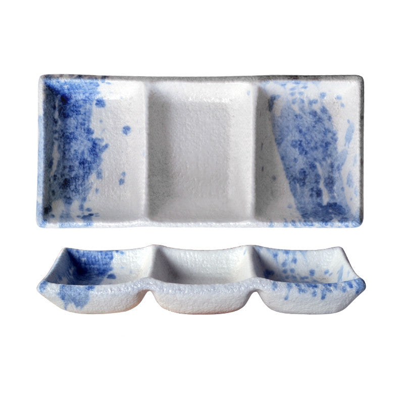 Three-compartment Ceramic Condiment Dish Tableware - Mylovelyhomedecor - Home decor
