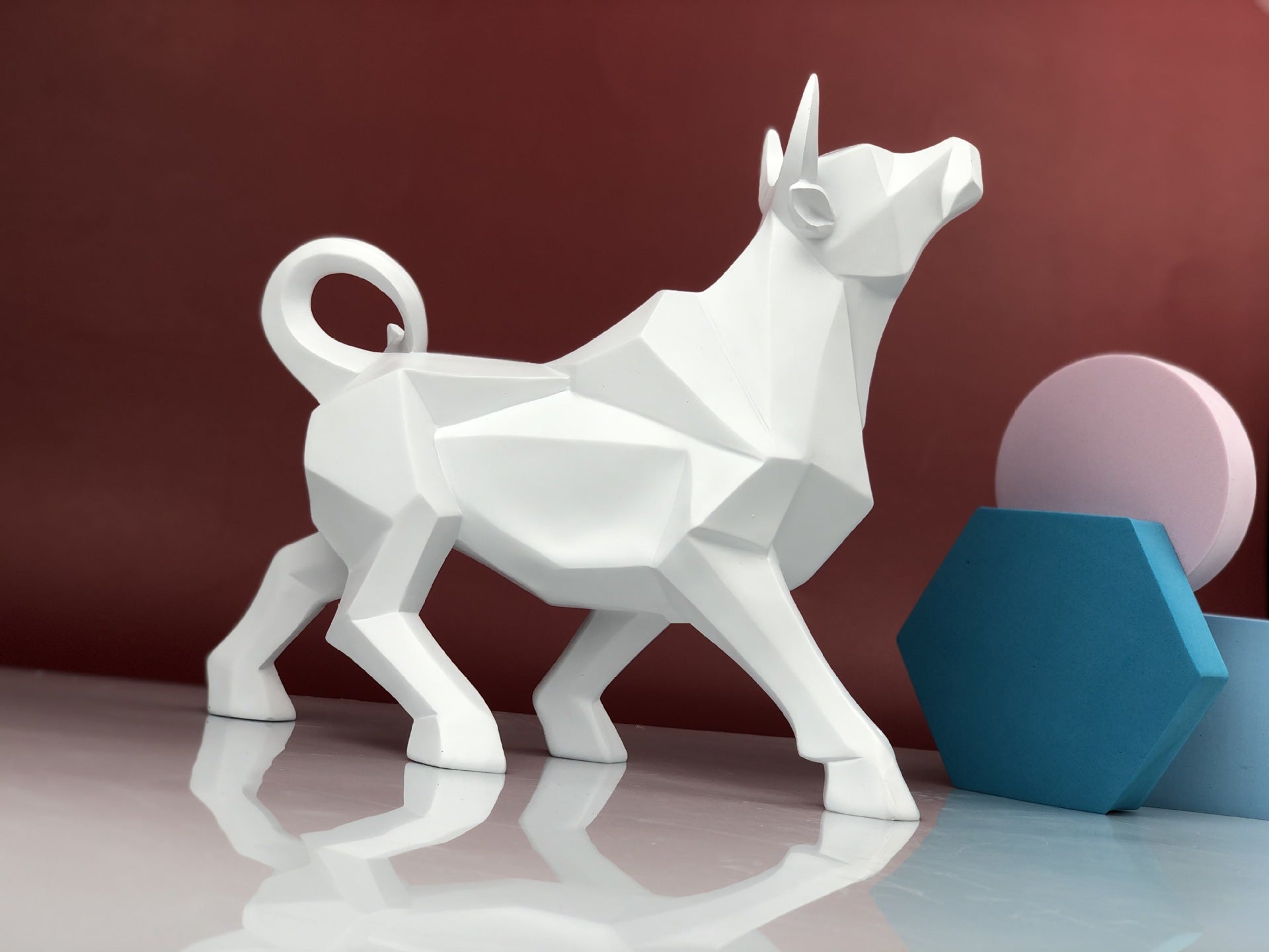 Modern Minimalist Creative Geometric Cow Ornaments - Mylovelyhomedecor - Home decor