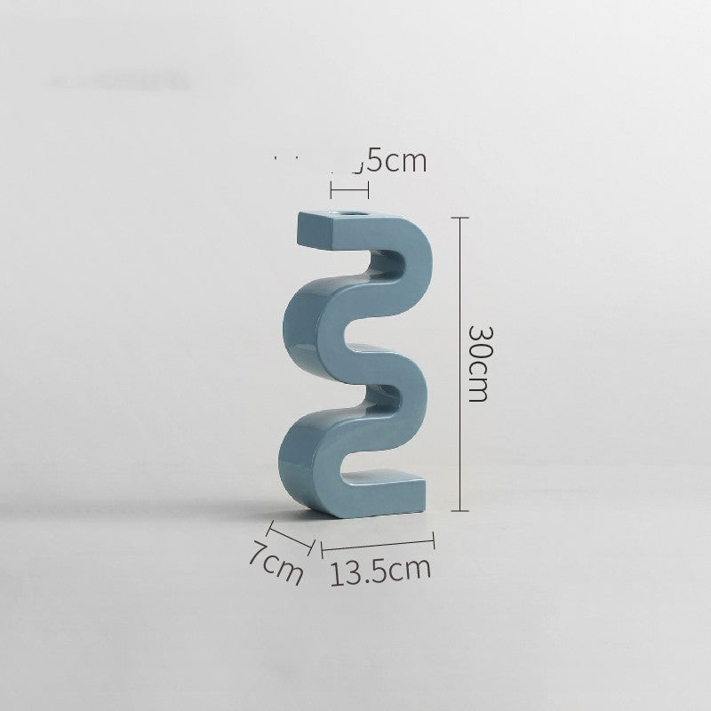 Modern Ceramic Vase Candlestick Ornaments - Mylovelyhomedecor - Home decor