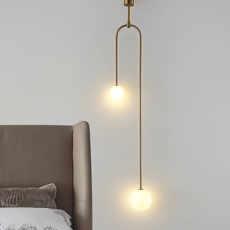 Nordic Minimalist Bedroom Bedside Chandelier Modern - Mylovelyhomedecor - Home decor