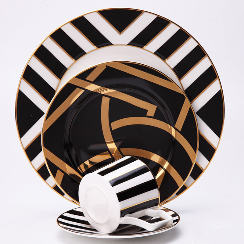 Restaurant pastry plate cutlery set