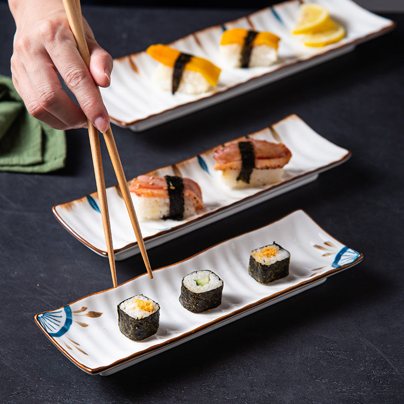 Rectangular Ceramic Sushi Plate Tableware - Mylovelyhomedecor - Home decor