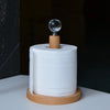 Fashionable Solid Wood Creative Vertical Punch-free Kitchen Paper Towel Roll Holder - Mylovelyhomedecor - Home decor