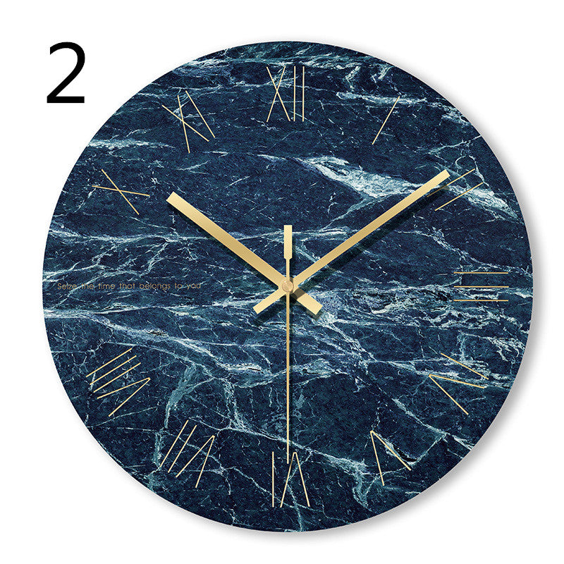 Tempered Glass Wall Living Room Bedroom Silent Home Modern Light Luxury Clock - Mylovelyhomedecor - Home decor