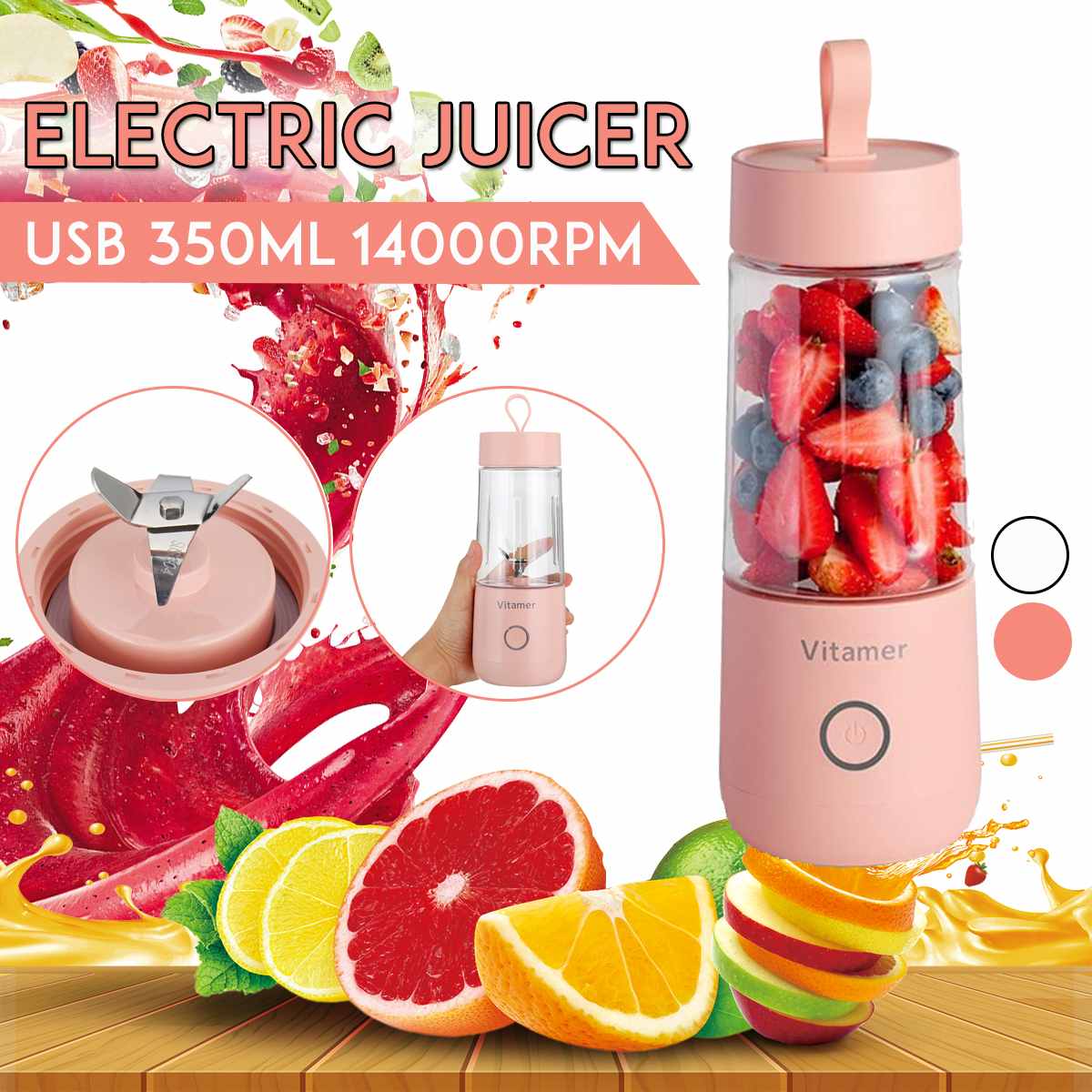 Portable Blender - Blend on the go with ease - Make healthy drinks anytime, anywhere!