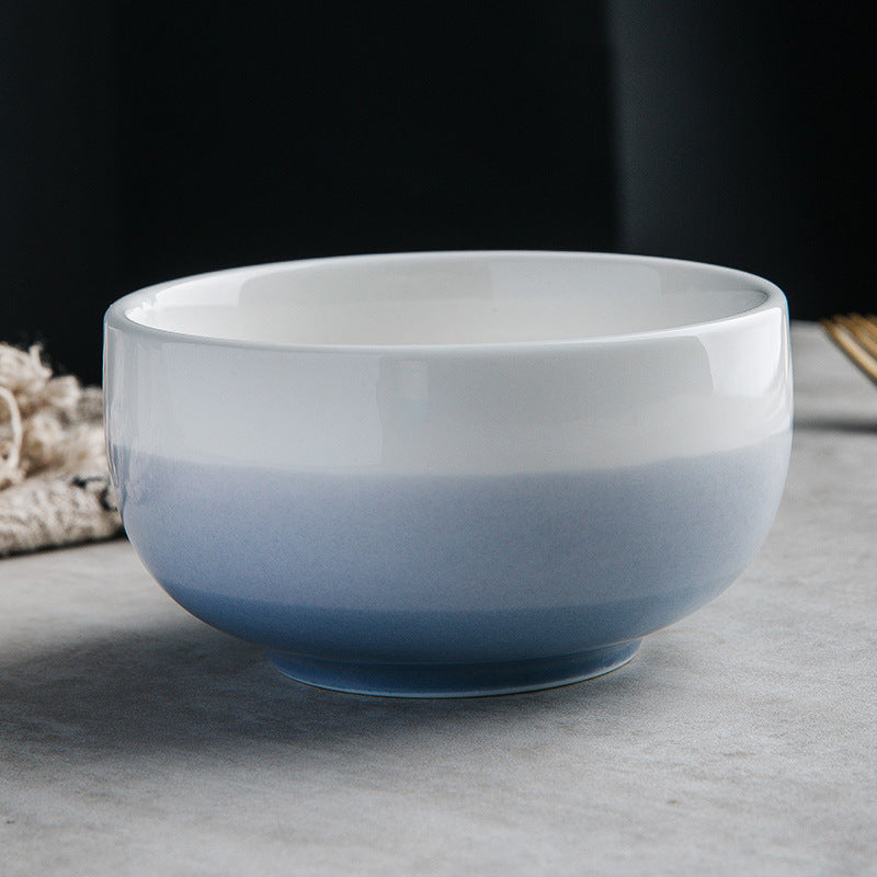 Modern Simple Ceramic Household Wash And Ink Gradual Color Soup Bowl - Mylovelyhomedecor - Home decor
