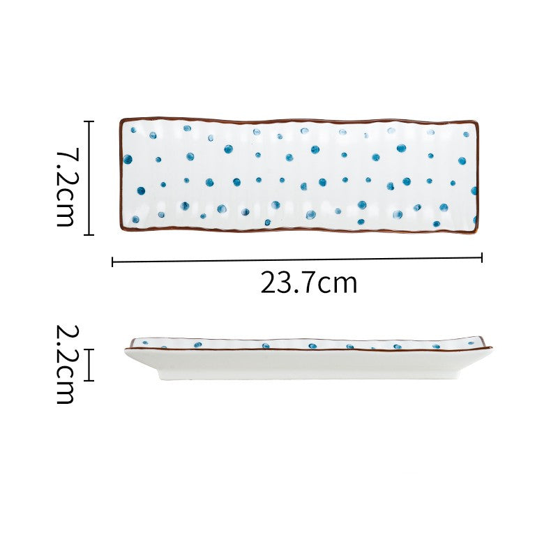 Rectangular Ceramic Sushi Plate Tableware - Mylovelyhomedecor - Home decor
