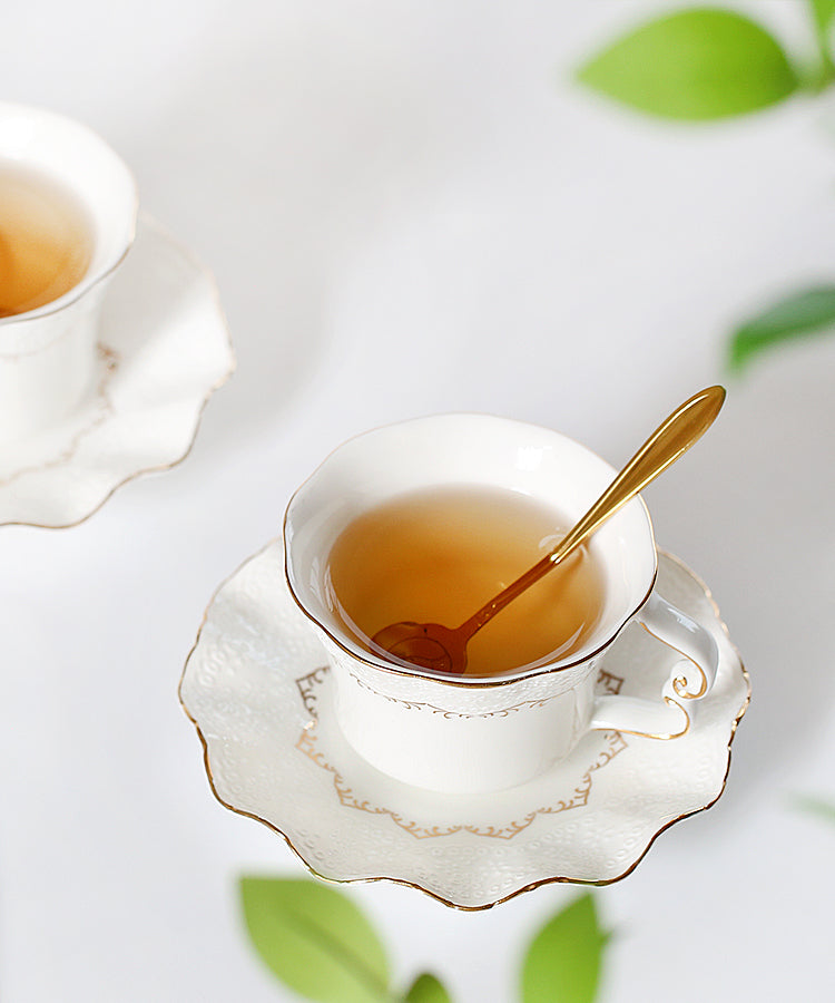 Ceramic British Flowering Tea Cup Set