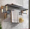Space Aluminum Bathroom Shelf Wall Hanging Towel Rack - Mylovelyhomedecor - Home decor