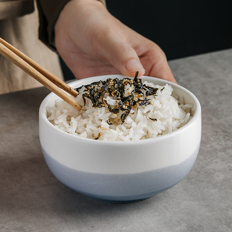 Modern Simple Ceramic Household Wash And Ink Gradual Color Soup Bowl - Mylovelyhomedecor - Home decor
