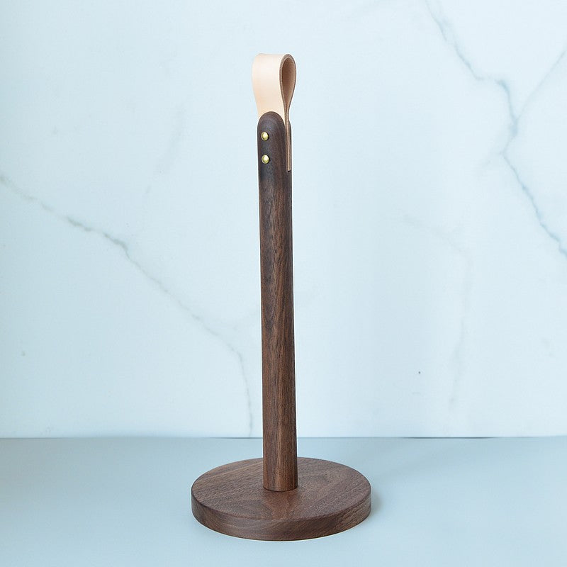 Fashionable Solid Wood Creative Vertical Punch-free Kitchen Paper Towel Roll Holder - Mylovelyhomedecor - Home decor