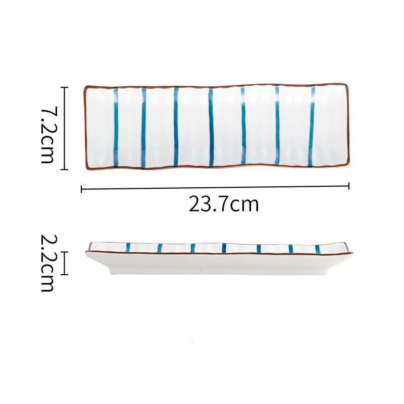 Rectangular Ceramic Sushi Plate Tableware - Mylovelyhomedecor - Home decor